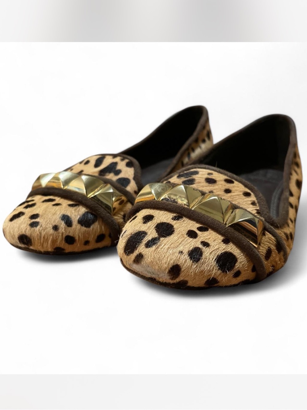 Authentic Tory Burch Asher Studded Smoking Slippers / Loafers Size 6.5 - Picture 4 of 8